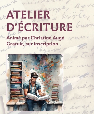 Affichette atelier d'écriture