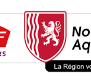 Logos de SNCF voyageurs et de la Région Nouvelle Aquitaine