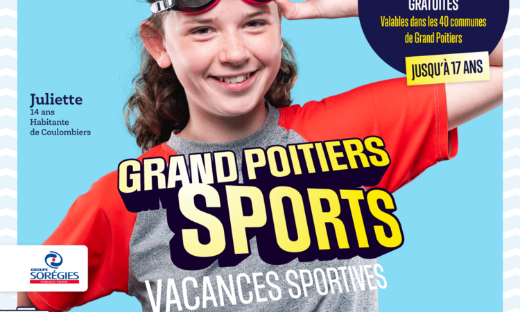 Affiche de l'opération Grand Poitiers sports vacances sportives